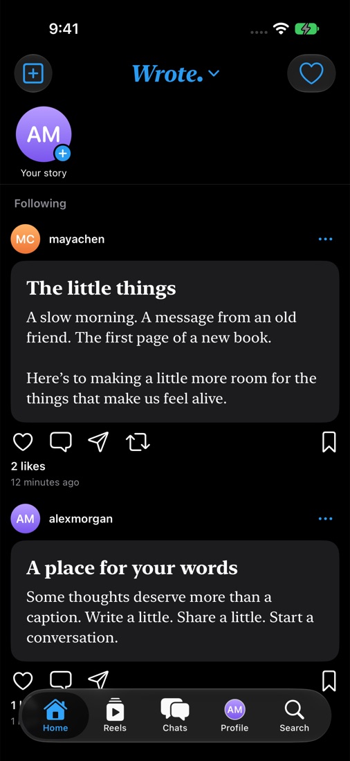 Wrote iOS app